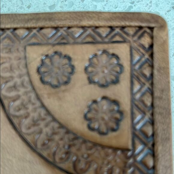 Mandela Style Brown Embossed Leather Journal - Picture 4 of 10
